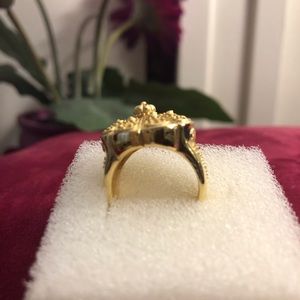 Gold clad 925 sterling ring